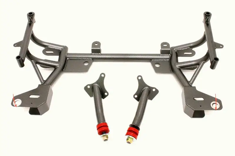 BMR 93-02 F-Body K-Member w/ Turbo SBC/BBC Motor Mounts and STD. Rack Mounts - Black Hammertone