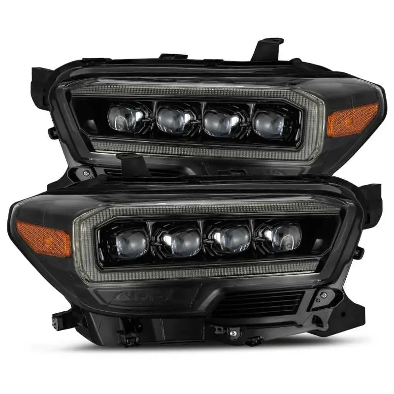 AlphaRex 16+ Toyota Tacoma NOVA LED Projector Headlight Plank Style Alpha Black w/Activation Light