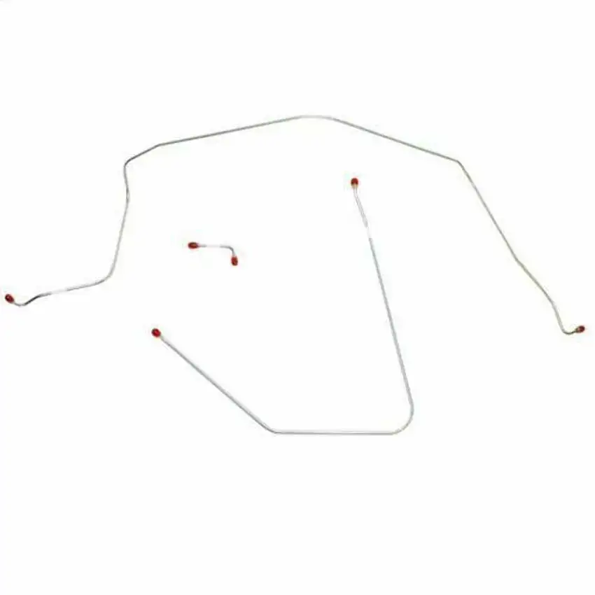 1965-66 Chevrolet Corvette Front Brake Line Kit 3 Piece Power Brakes - VKT6503SS