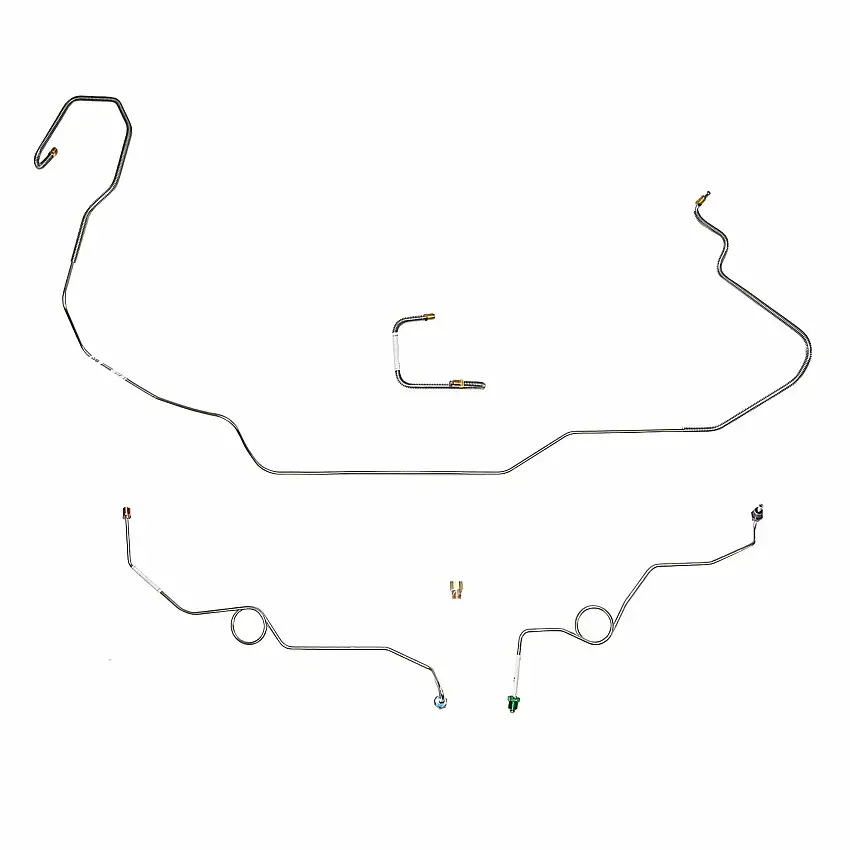 1966-1970 Dodge Coronet Front Brake Line Kit Power Disc Conversion Stainless RKT6612SS
