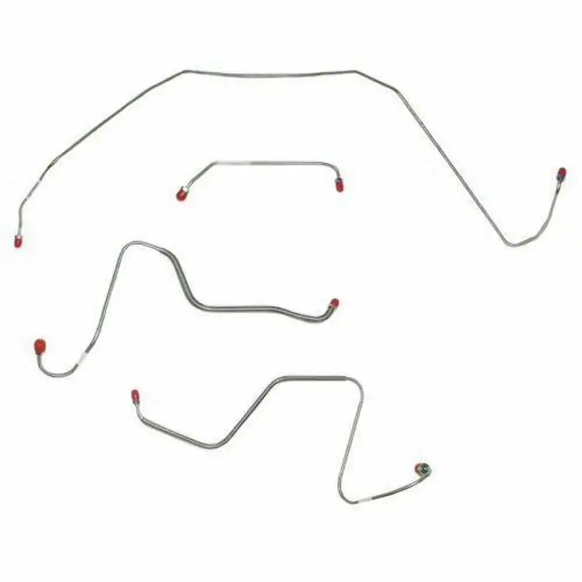 1967 Buick Skylark Front Brake Line Kit Manual Drum Brakes Stainless - AKT6721SS
