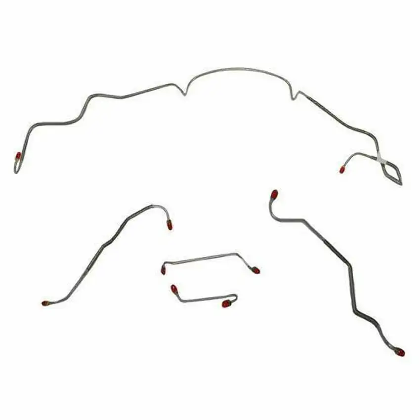 1967 Pontiac LeMans Front Brake Line Kit Power Disc Brakes Steel - AKT6708OM