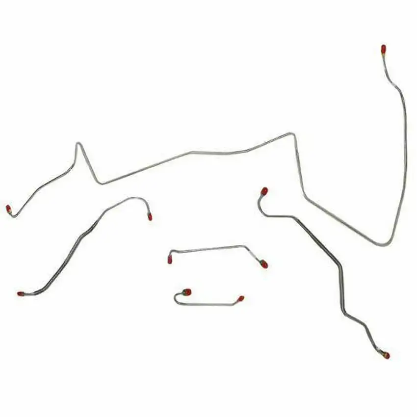 1967 Pontiac LeMans Front Brake Line Kit Power Drum Brakes Steel - AKT6703OM