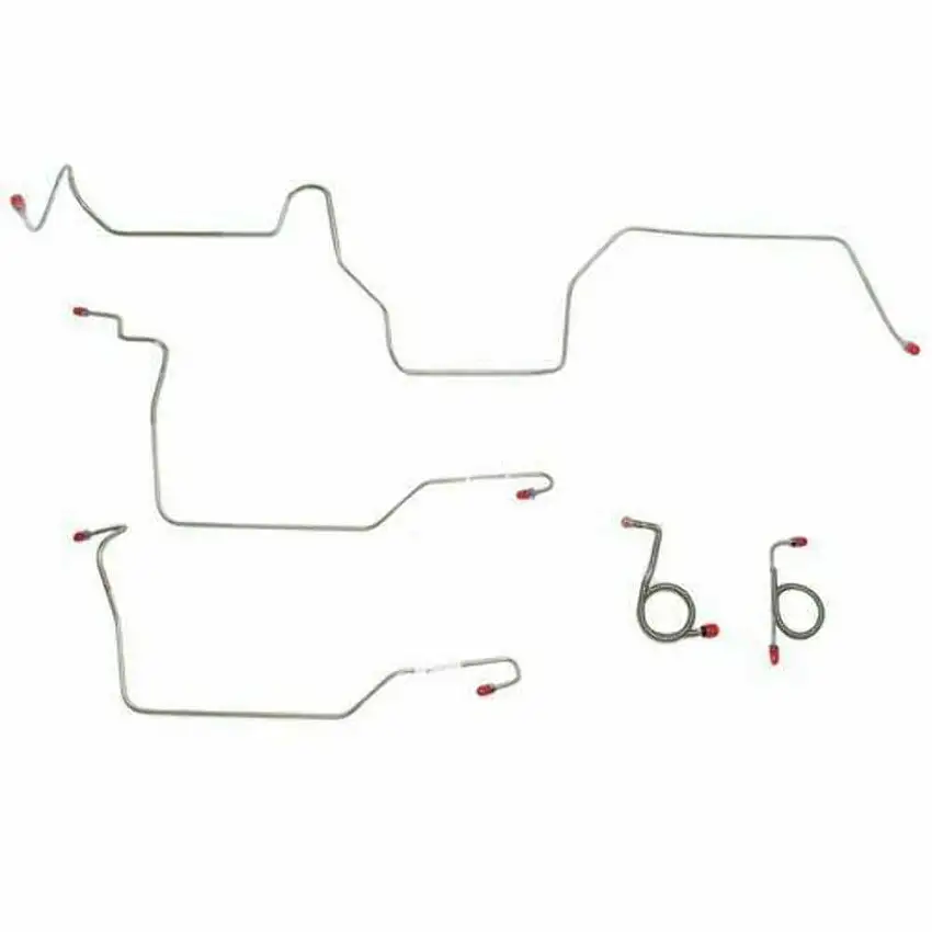 1971-72 Ford Mustang Front Brake Line Kit w/ Power Disc Brakes - ZKT7102SS