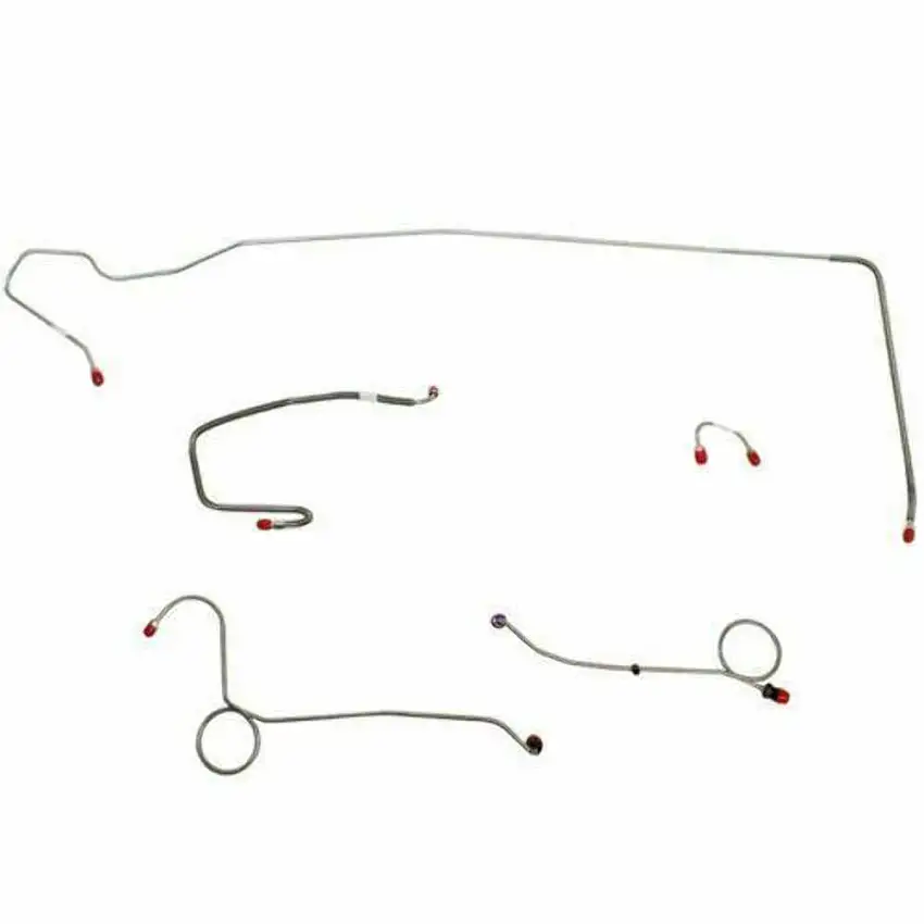 1971 Dodge Challenger Front Brake Line Kit Power Disc Brakes - EKT7105SS