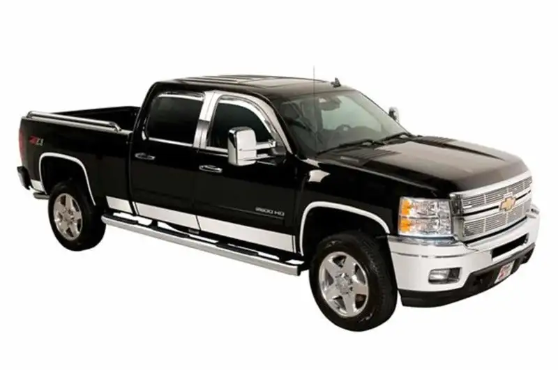 Putco Ford F-150 Super Cab 5.5 Box - 7in Wide - 10pcs Stainless Steel Rocker Panels