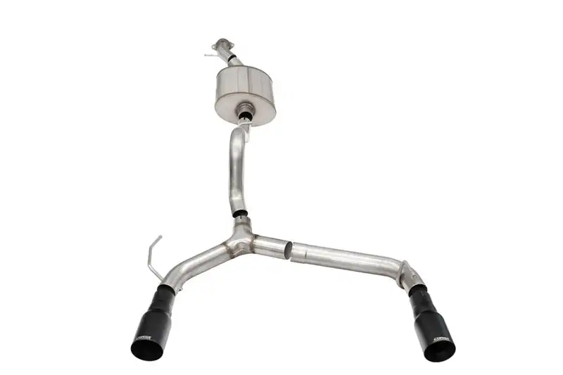 Corsa 21-25 Ford Bronco 2.7L 2-Door 2.75in Cat-Back Dual Rear Exhaust w/ 4in Straight-Cut Black Tips