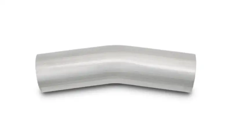 Vibrant 3.5in OD T304 SS 15 Deg Mandrel Bend 5in Leg Length (5.5in Centerline Radius)