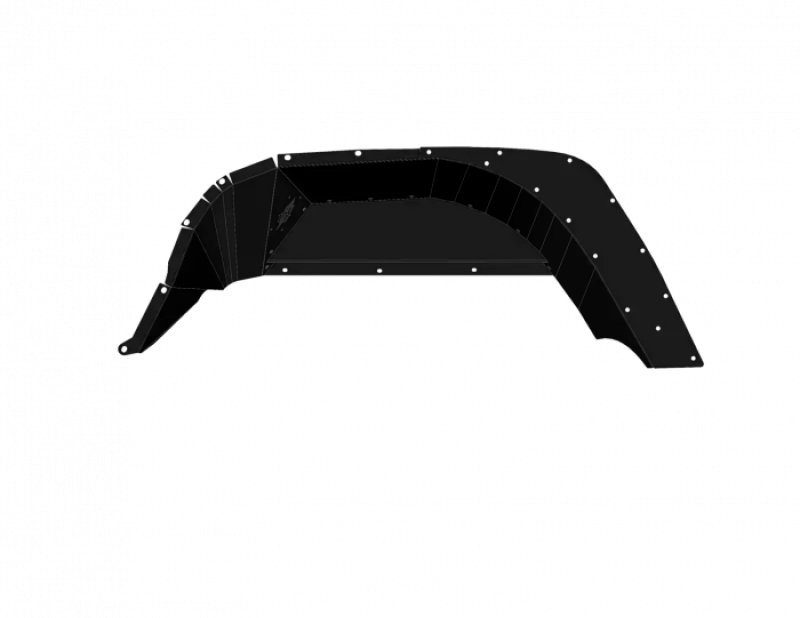 Road Armor 18-21 Jeep Gladiator JL Stealth Rear Fender Liner Body Armor - Black Steel