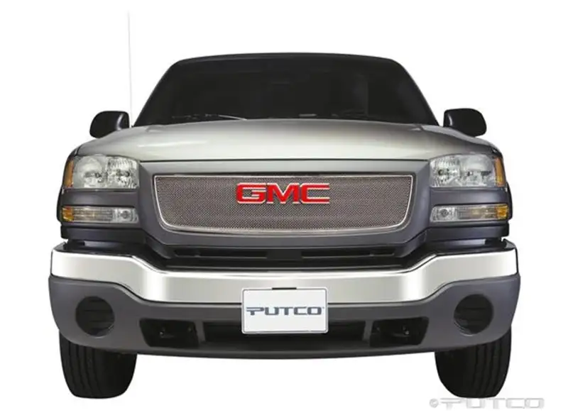 Putco GMC Sierra Light/Heavy Duty (Covering Logo) - Bolt on Liquid Mesh Grilles