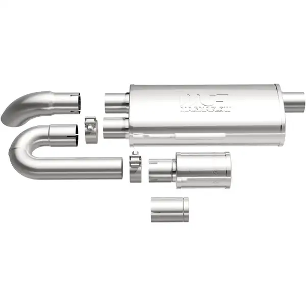 MagnaFlow Exhaust Products Universal xMOD Performance Muffler; 3in. Offset/Dual; 5x18x8 Body - 14009
