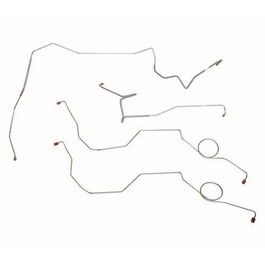 77-79 Ford F-100 2wd w/ Power Disc Brakes 4pc Front Brake Line Set - TKT7742OM