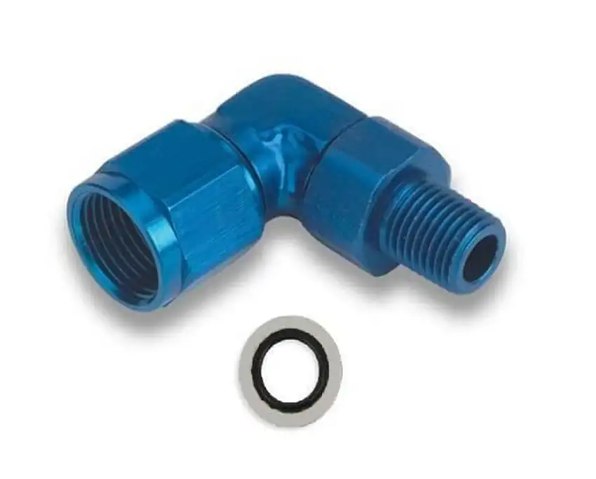 Earls 90 Degree -6 AN Female to 12mm x 1.5 Male Swivel - 923192ERL