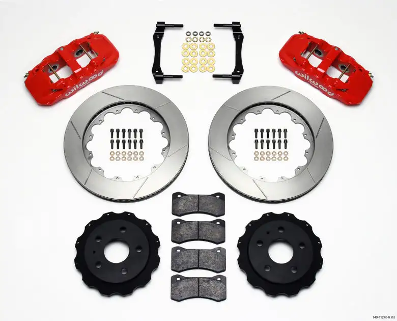Wilwood AERO4 Rear Kit 14.25in Red 2010-2015 Camaro