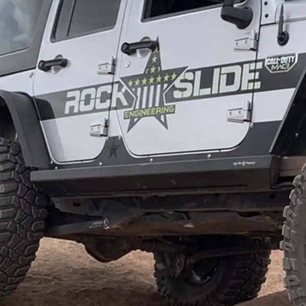 JK 4 Door Step Slider Rocker Guards Rock Slide Engineering - AX-SS-RG-JK4