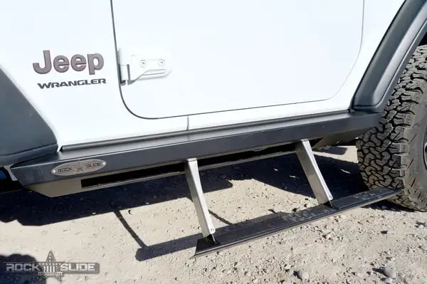 Jeep JL Side Step Sliders For 20-23 Wrangler JL 2 Door Models Set Rock Slide Engineering - BD-SS-300-JL2