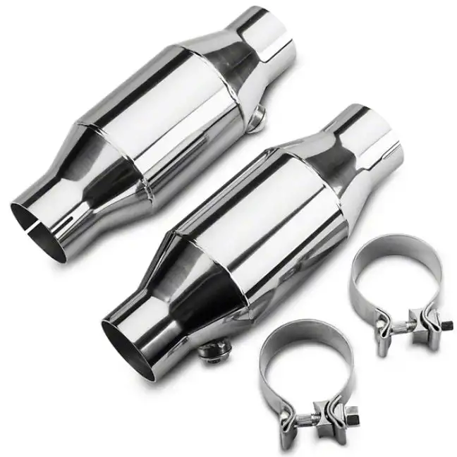 Universal High Flow 2.5 Inch Mini Catalytic Converters Metallic Substrate