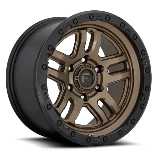 Aluminum Wheels 17X9 AMMO D702 6 On 139.7 Matte Bronze W/Black Bead Ring 106.1 Bore 1 Offset 5 Spoke Fuel Off Road Wheels - D70217908450