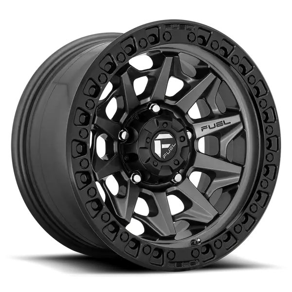 Aluminum Wheels 15X8 Covert D716 5 On 139.7 Matte Gunmetal Gray Black Bead Ring 108 Bore -19 Offset Multi Spoke Fuel Off Road Wheels - D71615808537