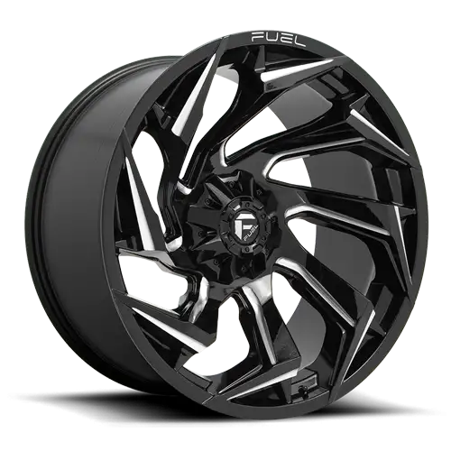 Aluminum Wheels 15X8 Reaction D753 5 On 114.3/5 On 120.65 Gloss Black/Milled 72.7 Bore -18 Offset Fuel Off Road Wheels - D75315800437