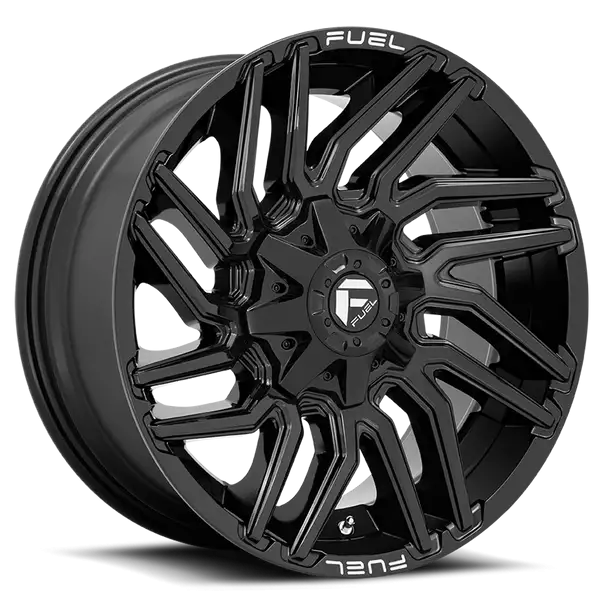 Aluminum Wheels 22X12 Typhoon D776 6 On 135/6 On 139.7 Gloss Black 106.1 Bore -44 Offset Fuel Off Road Wheels - D77622209847