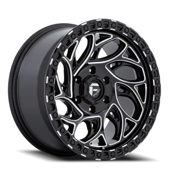 Aluminum Wheels 15X10 Runner OR D840 5 On 114.3 Gloss Black Milled 72.56 Bore -43 Offset Fuel Off Road Wheels - D84015006537