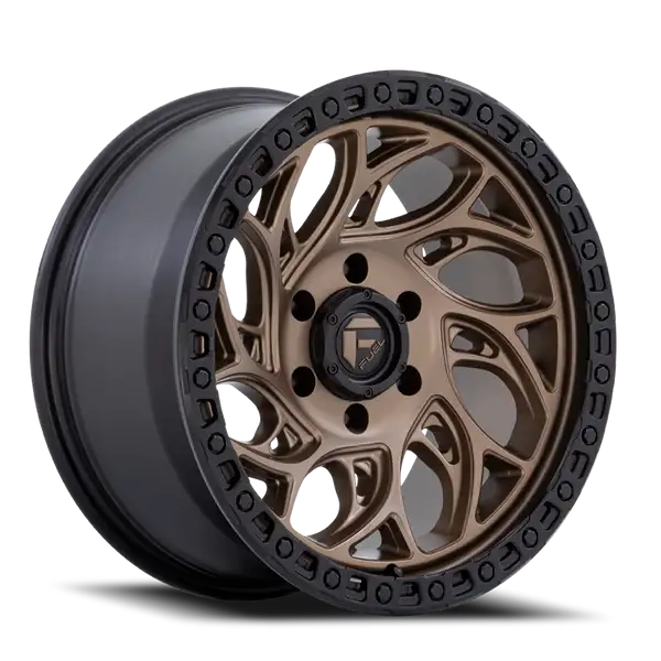 Aluminum Wheels 15X10 Runner OR D841 5 On 114.3 Bronze/Black Ring 72.56 Bore -43 Offset Fuel Off Road Wheels - D84115006537