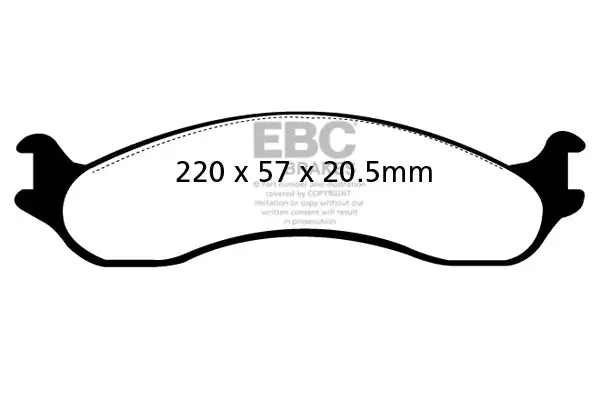 EBC 6000 Series Greenstuff Truck/SUV Brakes Disc Pads (DP61266)