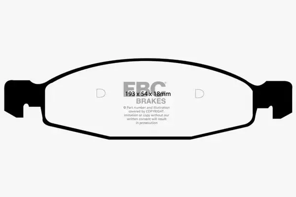 EBC 6000 Series Greenstuff Truck/SUV Brakes Disc Pads (DP61312)