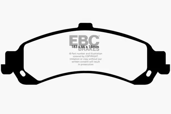 EBC 6000 Series Greenstuff Truck/SUV Brakes Disc Pads (DP61635)