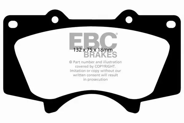 EBC 6000 Series Greenstuff Truck/SUV Brakes Disc Pads (DP61657)