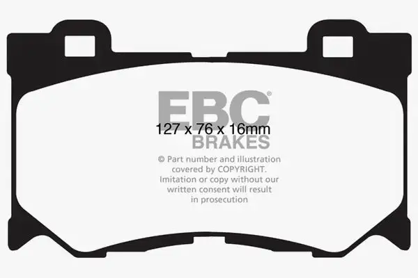 EBC Yellowstuff Street And Track Brake Pads (DP41823R)