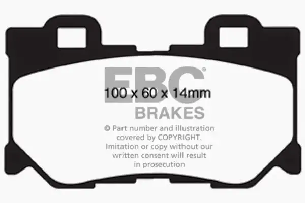 EBC Yellowstuff Street And Track Brake Pads (DP41824R)