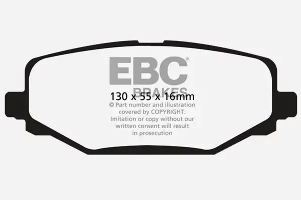 EBC 6000 Series Greenstuff Truck/SUV Brakes Disc Pads (DP61889)