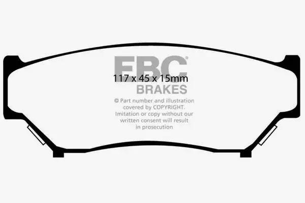 EBC 6000 Series Greenstuff Truck/SUV Brakes Disc Pads (DP6979)