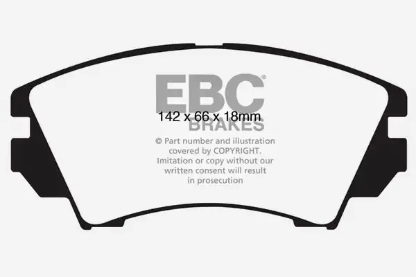 EBC 6000 Series Greenstuff Truck/SUV Brakes Disc Pads (DP62014)