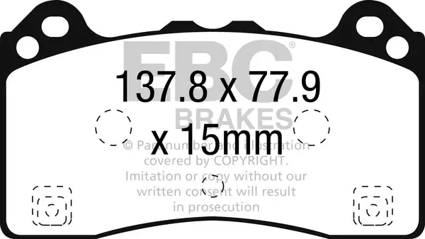 EBC Bluestuff NDX Full Race Brake Pads (DP52274NDX)