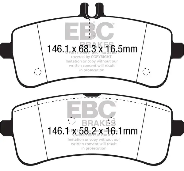 EBC Yellowstuff Street And Track Brake Pads (DP42350R)