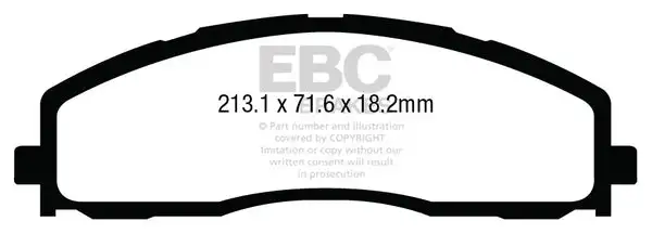 EBC 6000 Series Greenstuff Truck/SUV Brakes Disc Pads (DP63015)