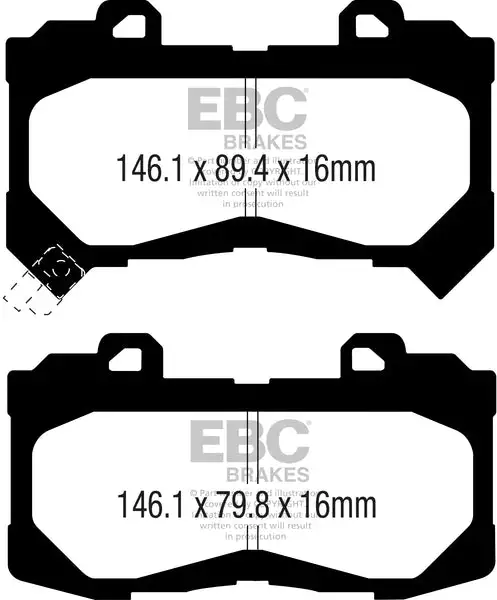 EBC 6000 Series Greenstuff Truck/SUV Brakes Disc Pads (DP63044)