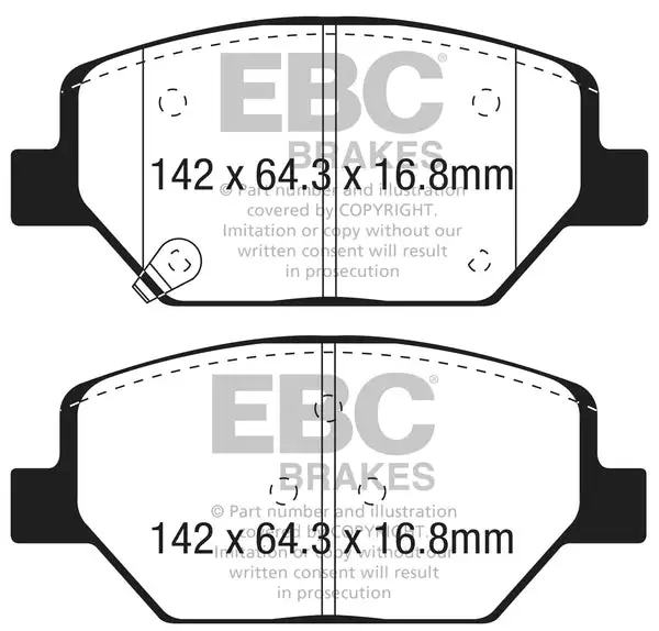 EBC Bluestuff NDX Full Race Brake Pads (DP53065NDX)