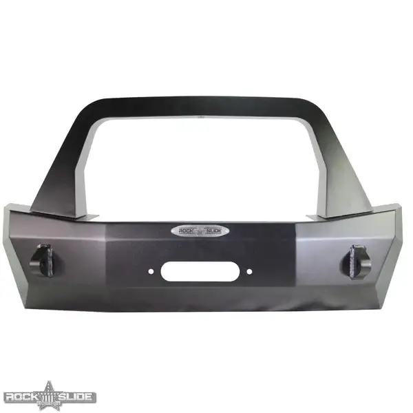 Jeep JL Shorty Front Bumper For 18-Pres Wrangler JL Complete With Winch Plate Rigid Series Rock Slide Engineering - FB-S-100-JL