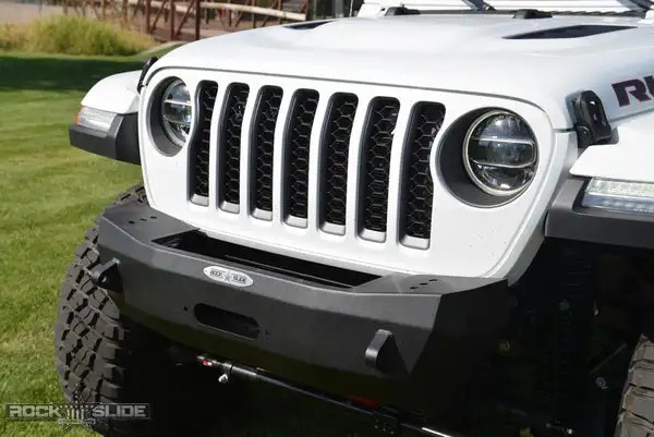Jeep JL Shorty Front Bumper For 18-Pres Wrangler JL With Winch Plate No Bull Bar Rigid Series Rock Slide Engineering - FB-S-101-JL