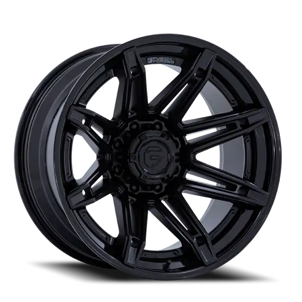 Aluminum Wheels 24X12 Brawl FC401MX 8 On 170 Matte Black/Gloss Black Lip 125.1 Bore -44 Offset Fuel Off Road Wheels - FC401MX24128744N