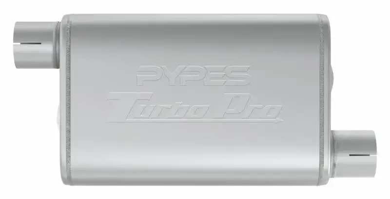 Turbo Pro Muffler 3.0 Inch Offset Inlet/Offset Outlet Pypes Exhaust