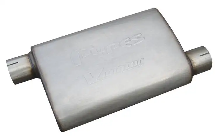 Violator Series Muffler 14 in 2.5 in Offset/Offset Hardware Not Incl Natural