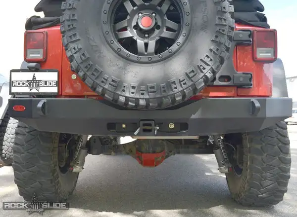 Jeep JK Full Rear Bumper For 07-18 Wrangler JK No Tire Carrier Rigid Series Rock Slide Engineering - RB-F-101-JK