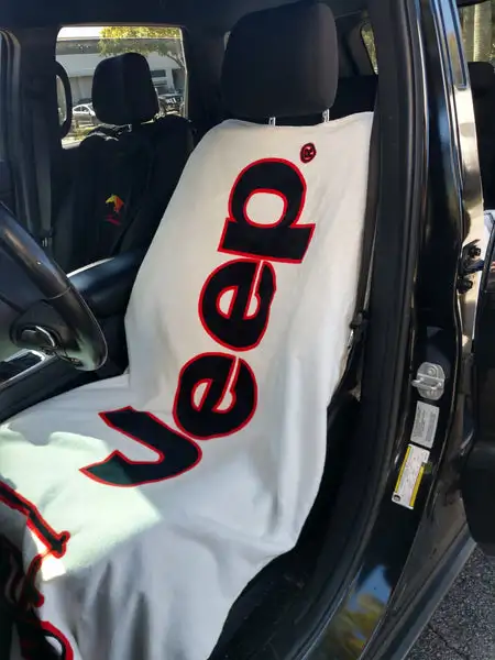 Jeep Seat Towel 2 Go- SA-TOWEL2GO -Seat Armour- White