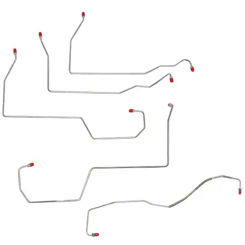 1996-1999 Buick LeSabre Front Brake Line Kit No Traction Control Stainless AKT9301SS