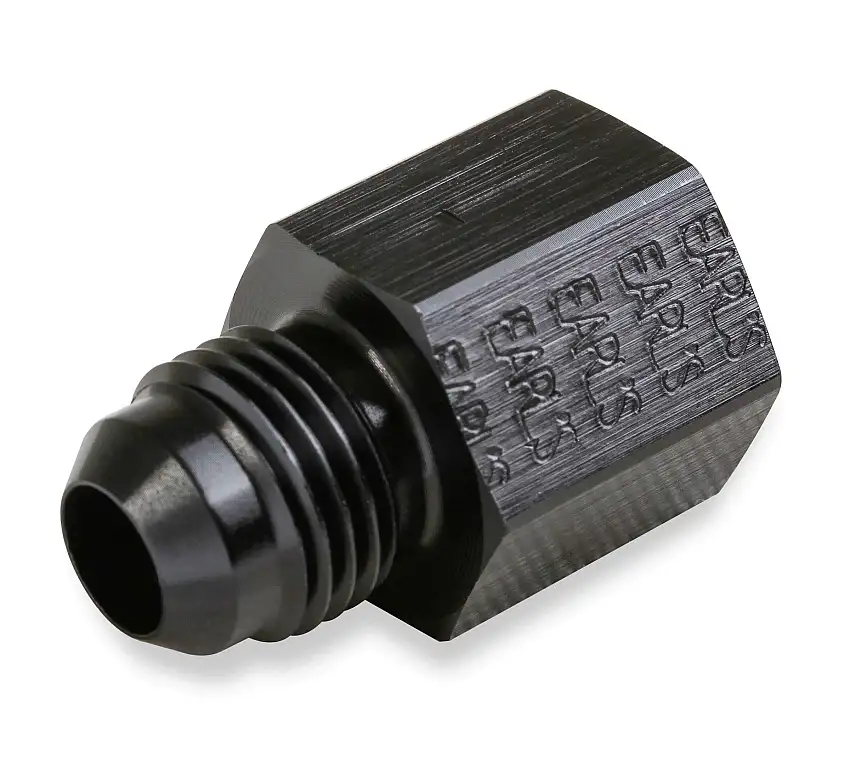 Earls -6 AN Male to 14mm x 1.50 Female - Black - AT9894DBHERL